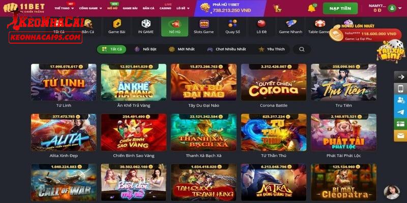 Những tựa game đỉnh cao nên thử tại 11BET