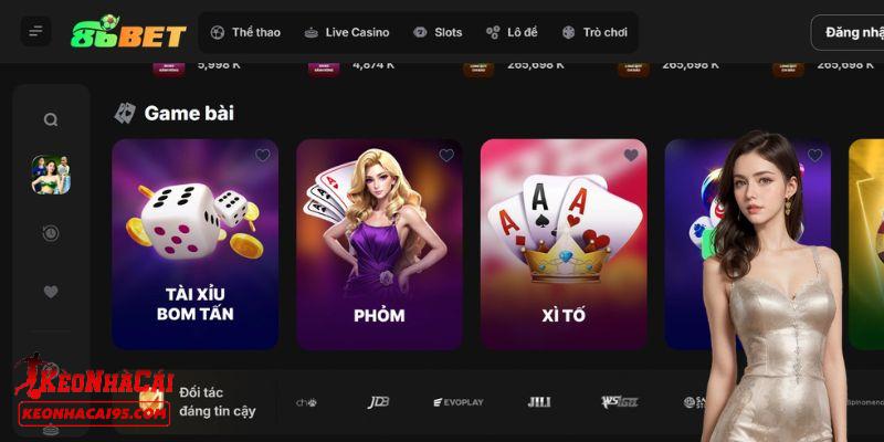 86BET còn nổi bật với nhiều khuyến mãi áp dụng cho nhiều tựa game khác nhau