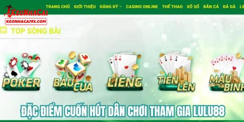 Những sản phẩm cá cược được đánh giá cao tại LULU88